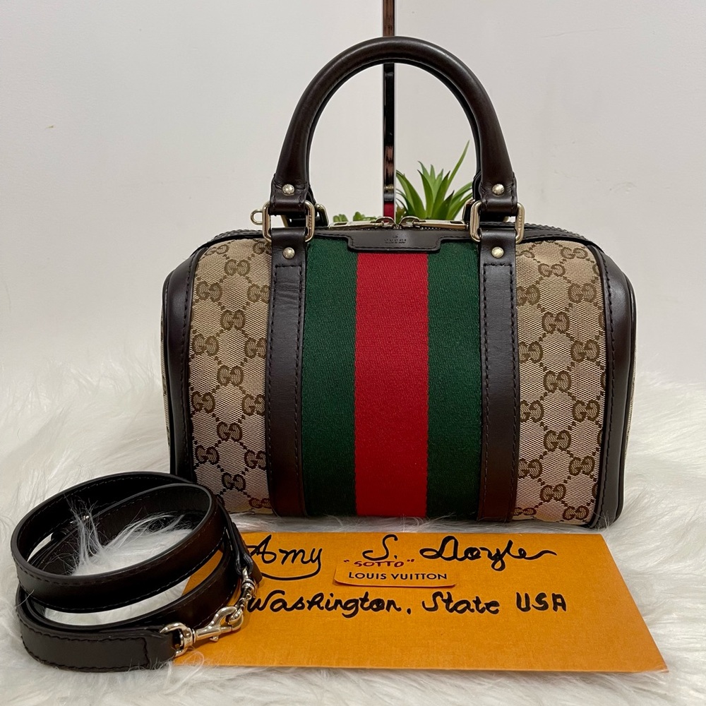 Monogram Vintage Web Small Boston